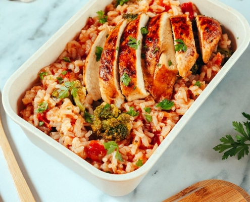 Arroz Louro Carolino de frango. ARROZ LOURO